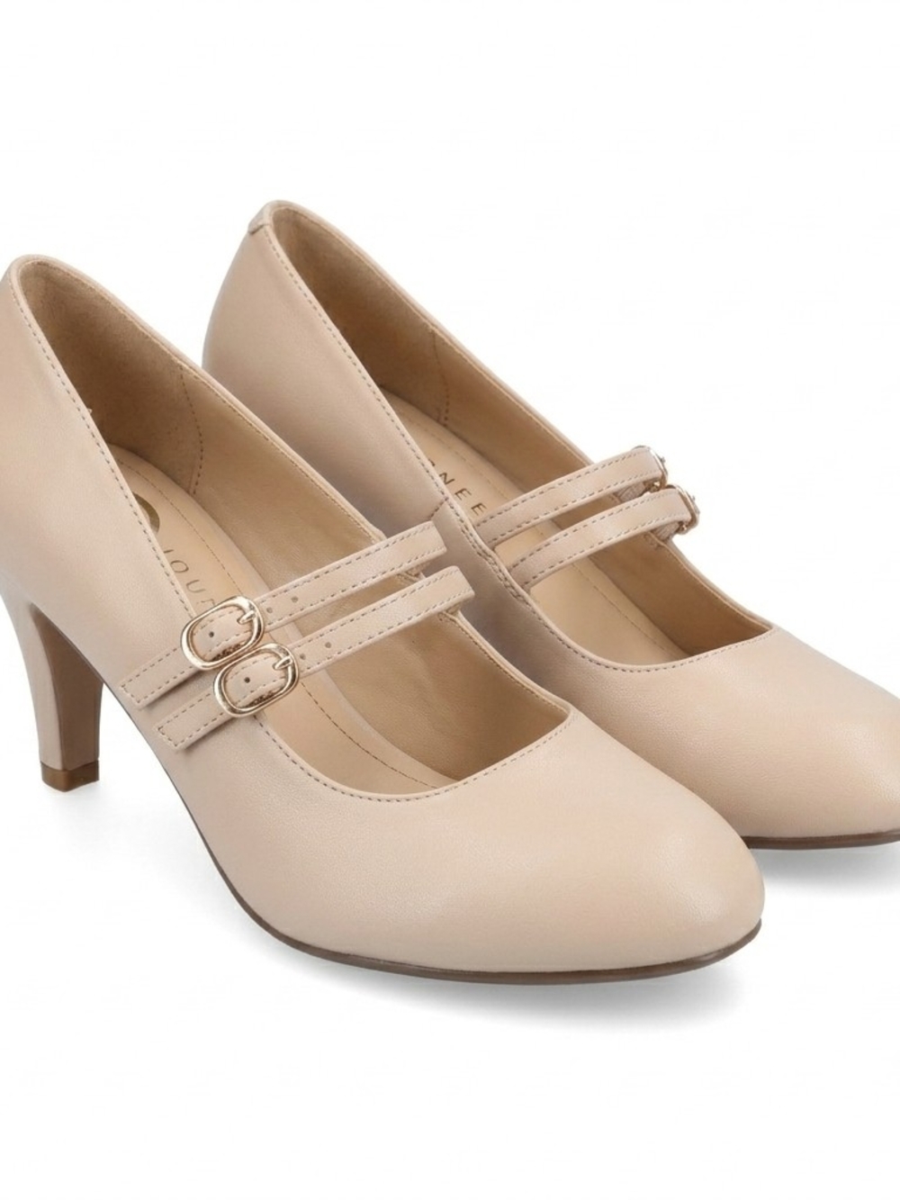 Journee Collection Nude Mary Jane Pumps - Size 8 Wide - New In Box